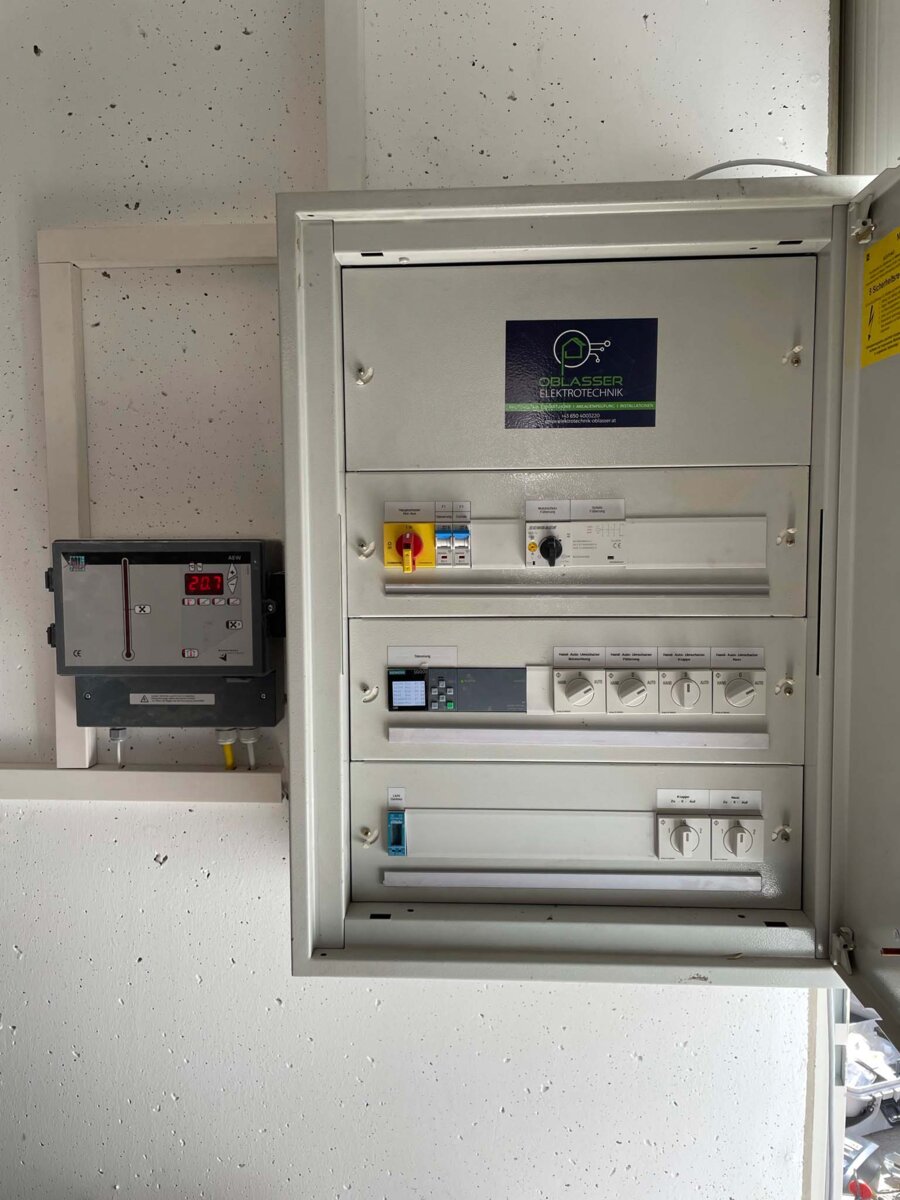 Schaltkasten fachgerecht installiert von Elektrotechnik Oblasser