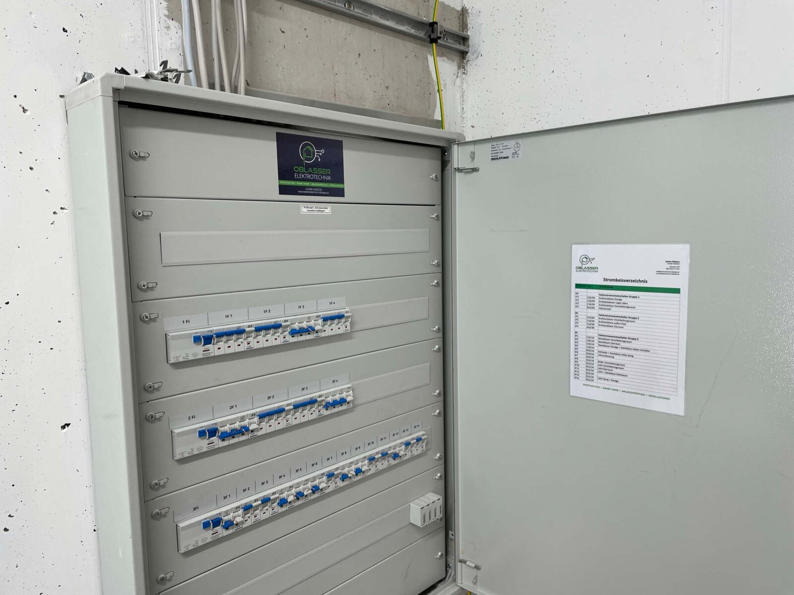 Schaltkasten von Elektrotechnik Oblasser